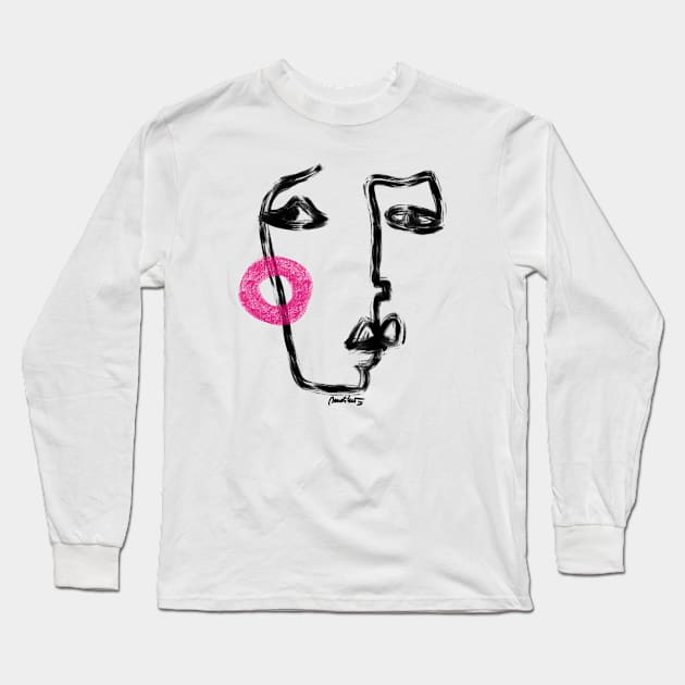 Shy girl Long Sleeve T-Shirt by Elisabeth Sandikci